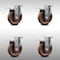 Service Caster 5 Inch SS High Temp Glass Filled Nylon Top Plate Caster Set Total Lock Brake SCC SCC-SSTTL20S514-GFNSHT-4 - alternate 1